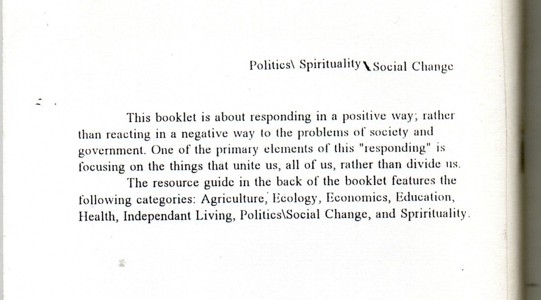 Hope in the Face of Fear, a Guide to Peaceful Revolution