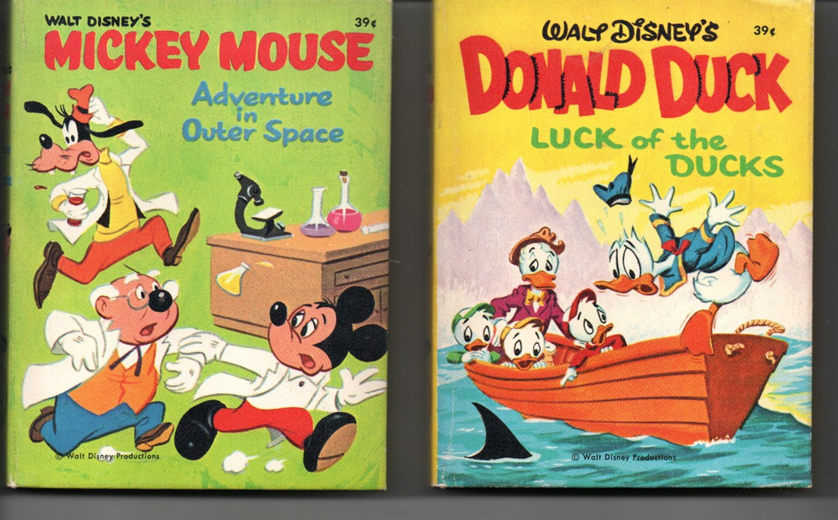 [2 Items] Mickey Mouse Adventure in Outer Space; Donald Duck, Luck of the Ducks