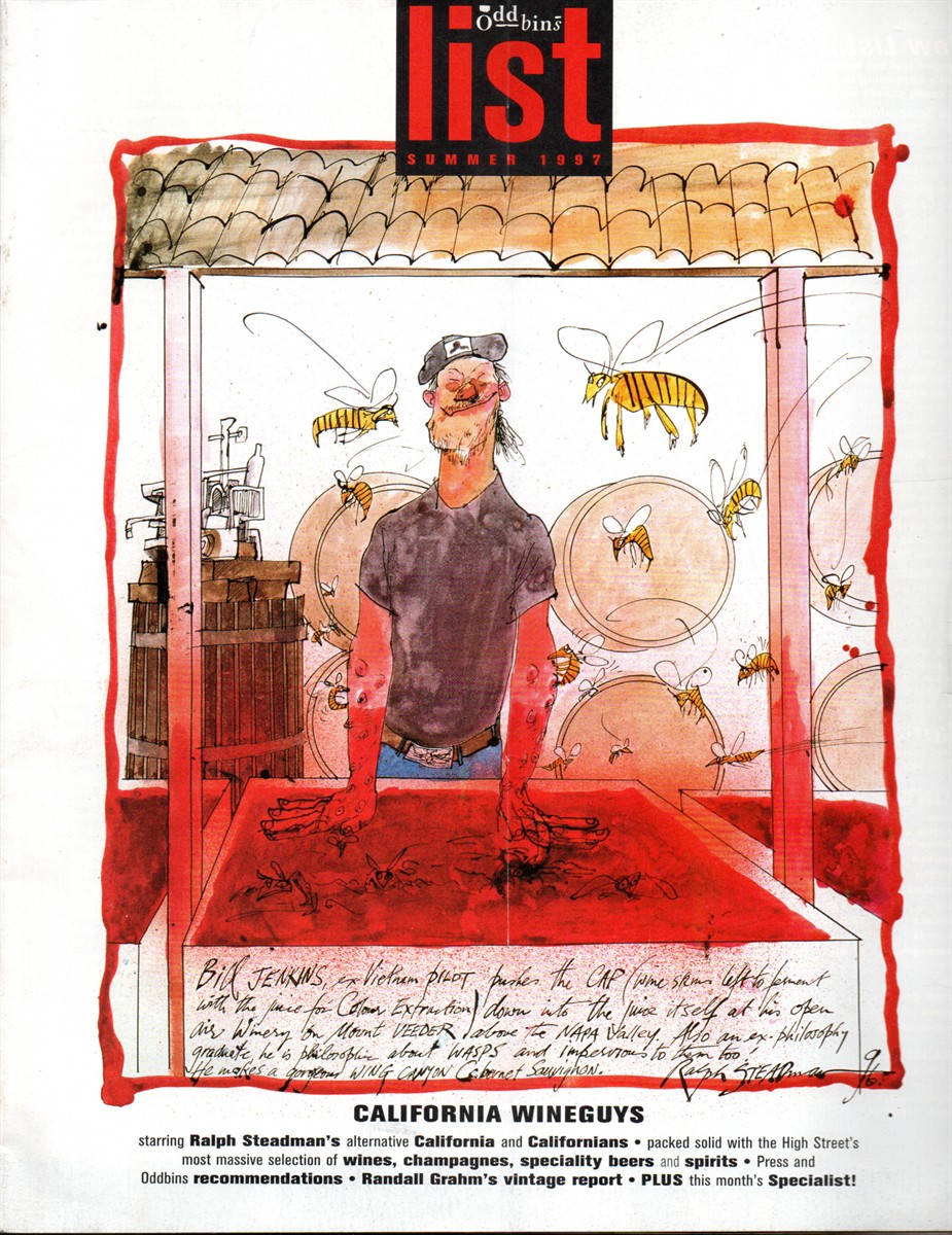 Oddbins list Summer 1997 - California Wineguys starring Ralph Steadman's alternative California and Californians . . .