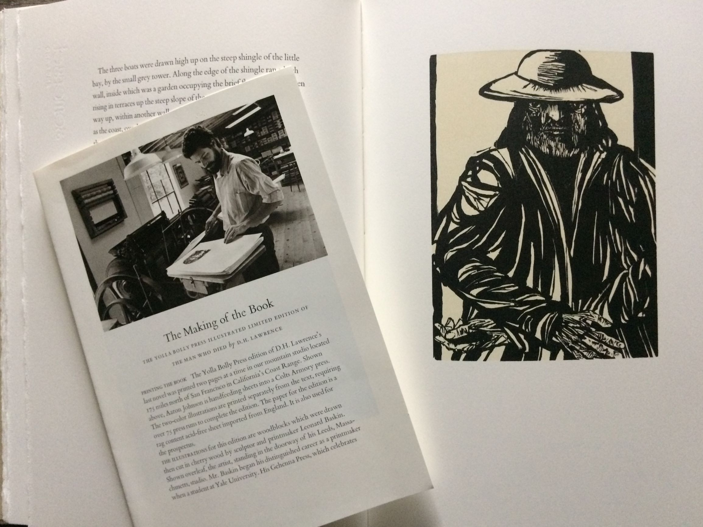 Image for The Man Who Died. A Story by David Herbert Lawrence, with woodblock illustrations by Leonard Baskin, and a commentary by John Fowles. (Signed by Baskin & Fowles).