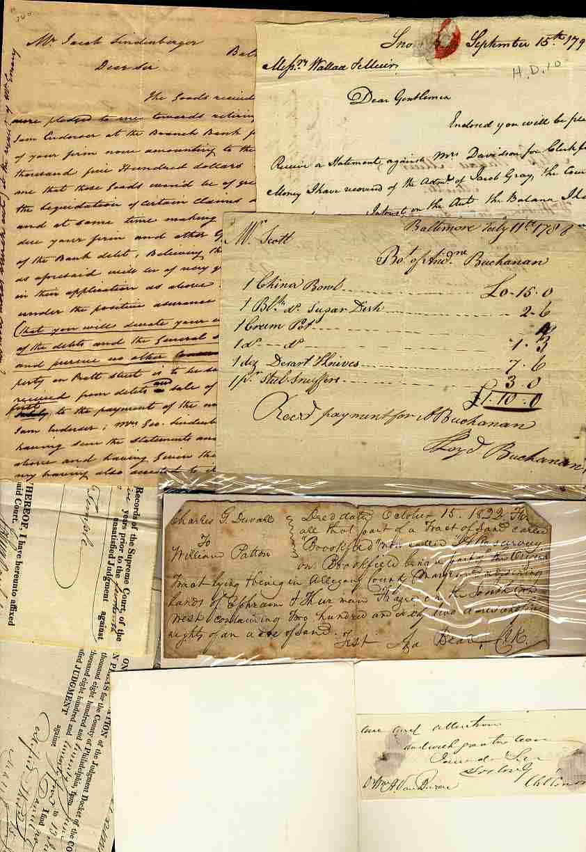 Image for 1798 NOTE AND LOT OF OTHER MAINLY 1820-40 ITEMS