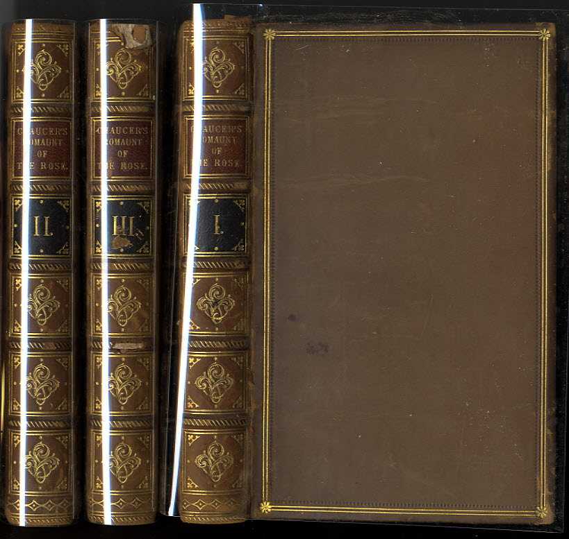 Image for CHAUCER'S ROMAUNT AND THE ROSE, TROILUS AND CRESEIDE, AND THE MINOR POEMS [3 VOLS]