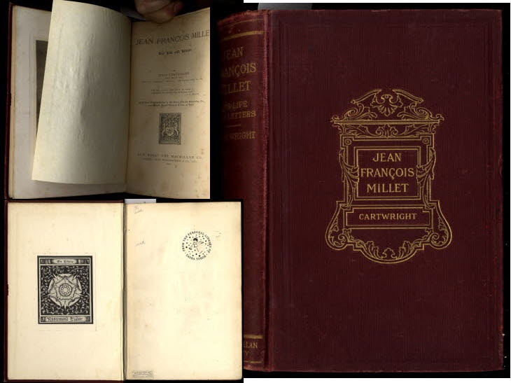 Image for JEAN FRANCOIS MILLET: HIS LIFE AND LETTERS. WITH NINE PHOTOGRAVURES BY THE SWAN ELECTRIC ENGRAVING CO., AND MESSRS. BRAUN CLEMENT & CIE., OF PARIS [FROM PERSONAL LIBRARY OF TASHA TUDOR]