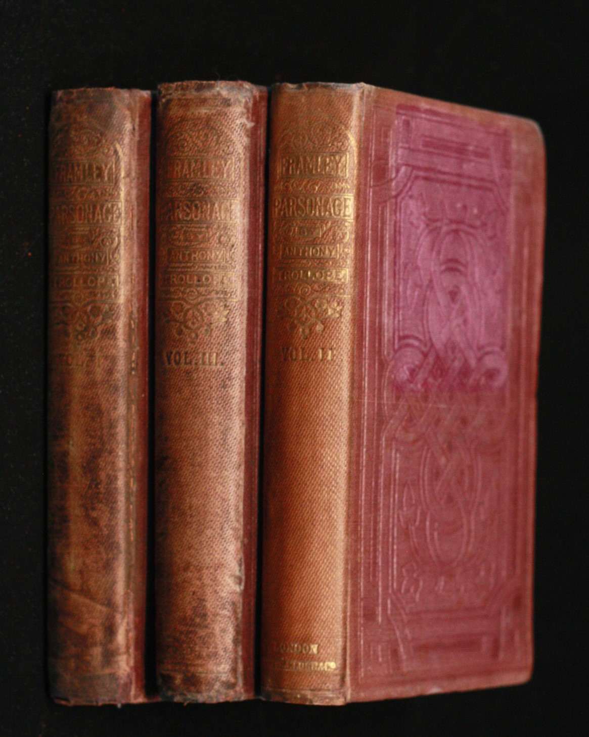 Image for Framley Parsonage- 3 Volumes Complete 1st Ed In Original Cloth Triple Decker