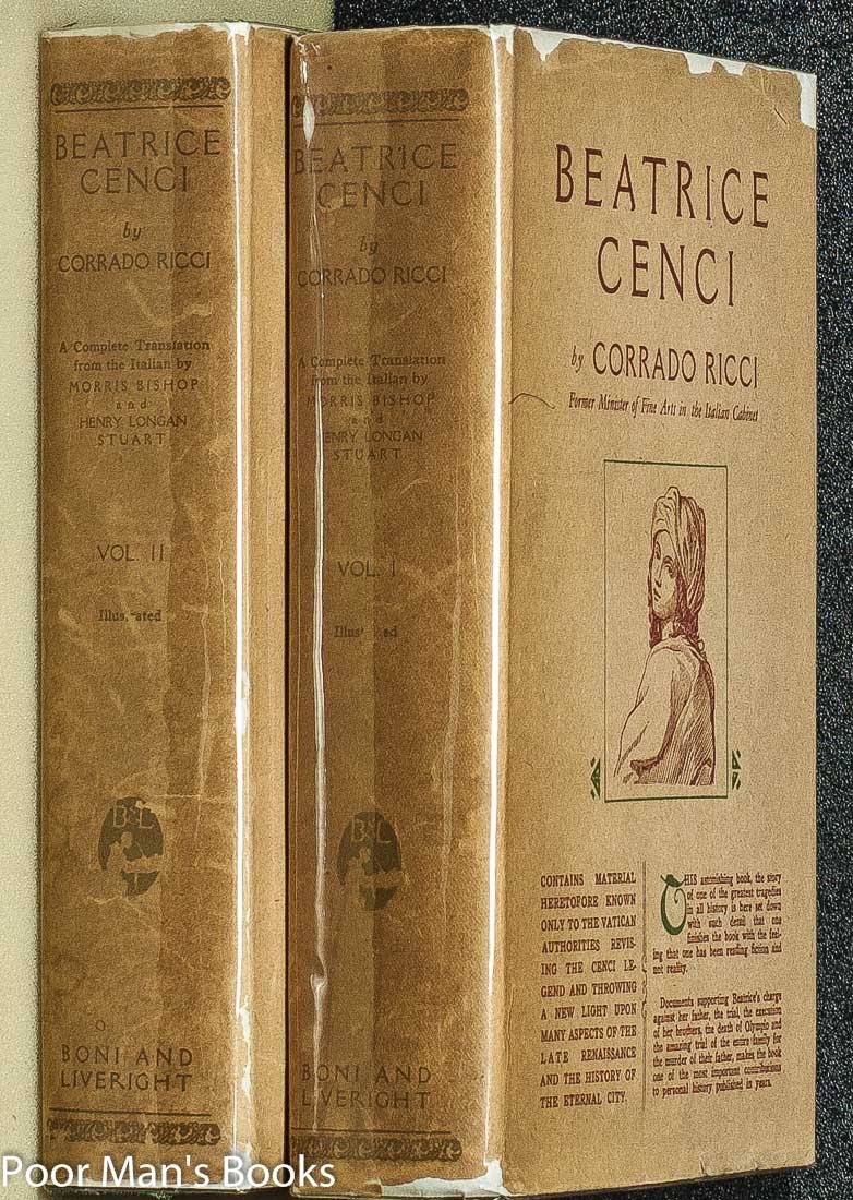 Image for BEATRICE CENCI [CT IN 2 VOLS]