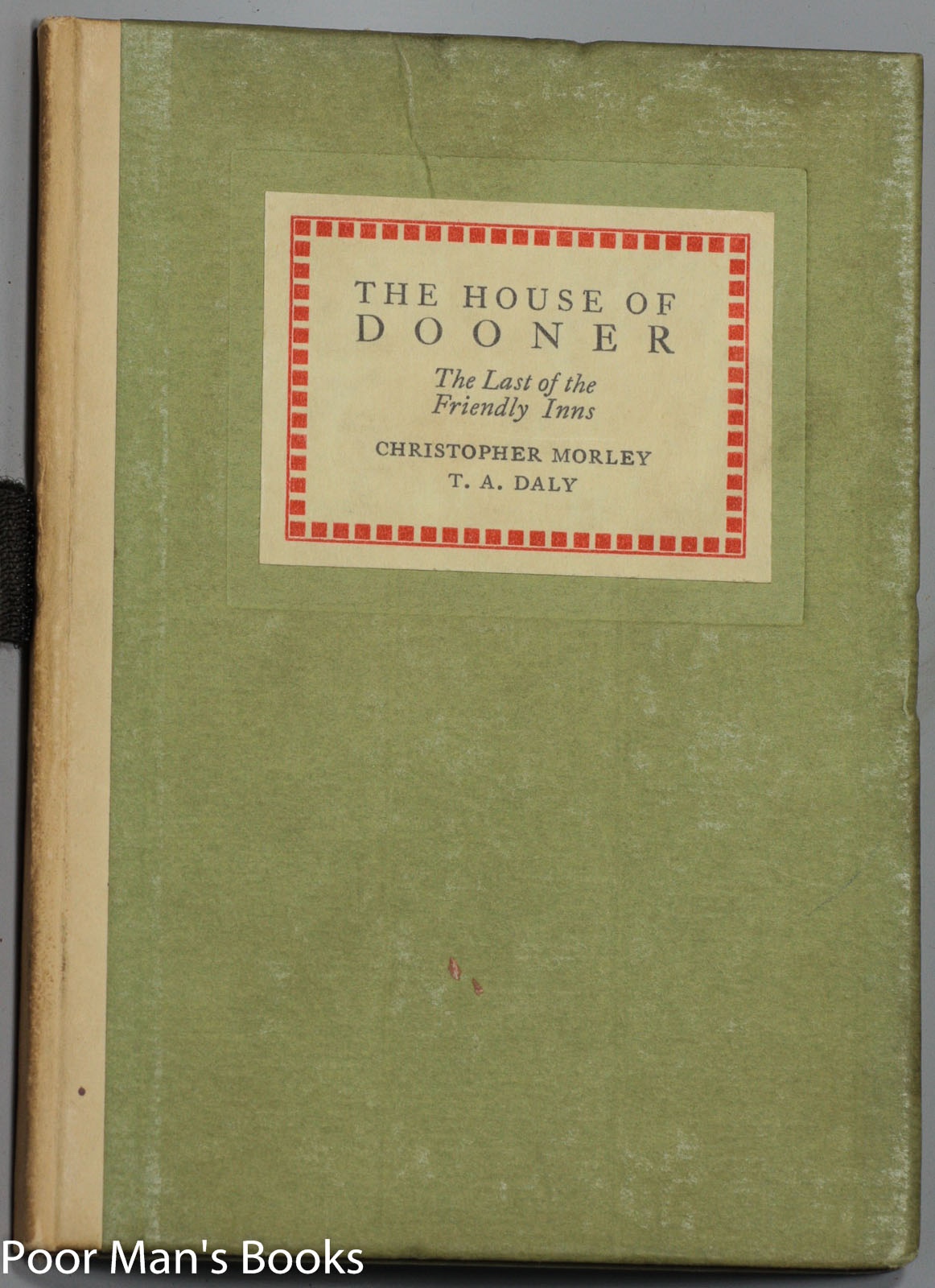 Image for THE HOUSE OF DOONER; : THE LAST OF THE FRIENDLY INNS