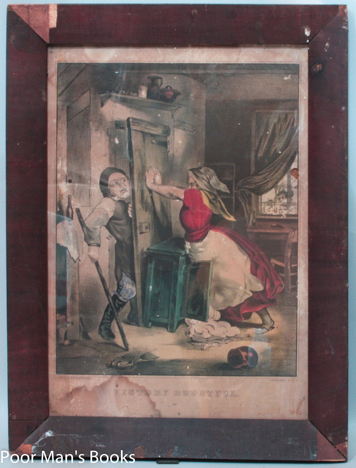 Image for LITHOGRAPH IN ORIGINAL FRAME, "VICTORY DOUBTFUL"