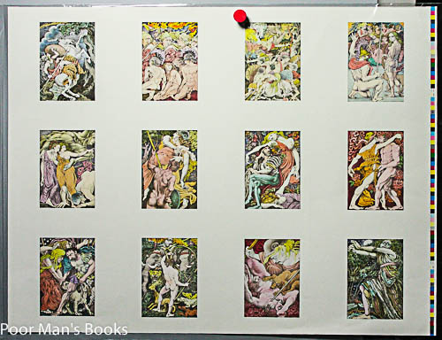 Image for UNTRIMMED PRESS SHEET OF SENDAK BOOK ILLUSTRATIONS 19 X 15" COLOR FOR "PENTHESILEA,"
