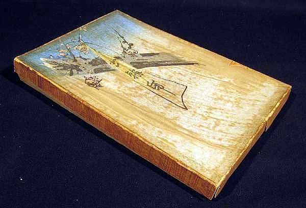 Image for OLD JAPANESE STATIONARY ON RICE PAPER, PUBLISHER'S DECORATIVE BOX