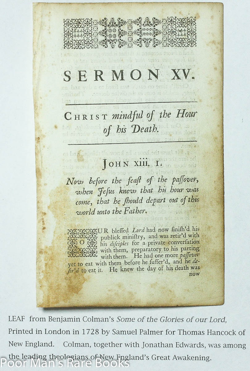 Image for Leaf From Some Of The Glories Of Our Lord And Saviour Jesus Christ 1728 Sermon XV