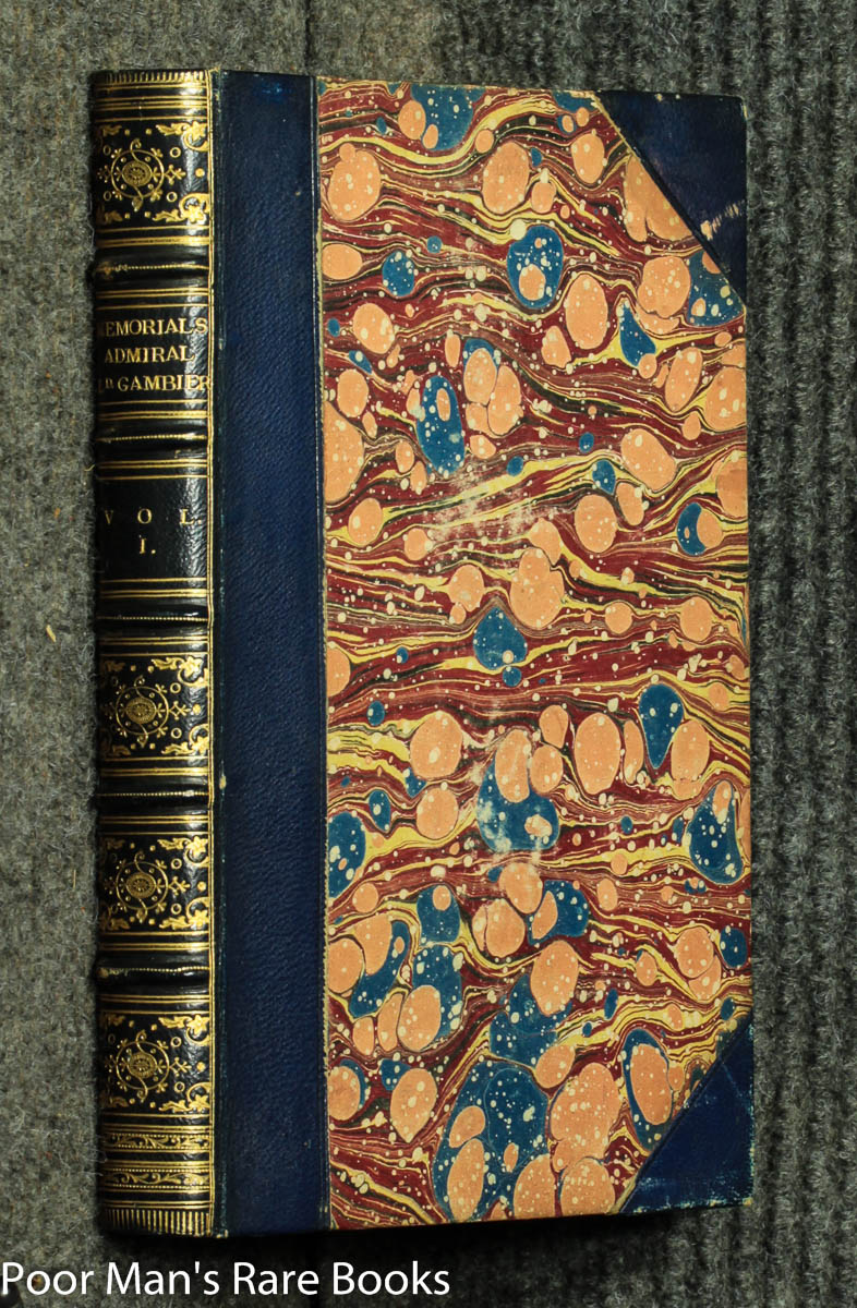 Image for Memorials, Personal And Historical, Of Admiral Lord Gam-bier [ Gambier], G. C .b [vol I Only Of Two] Fine Binding.