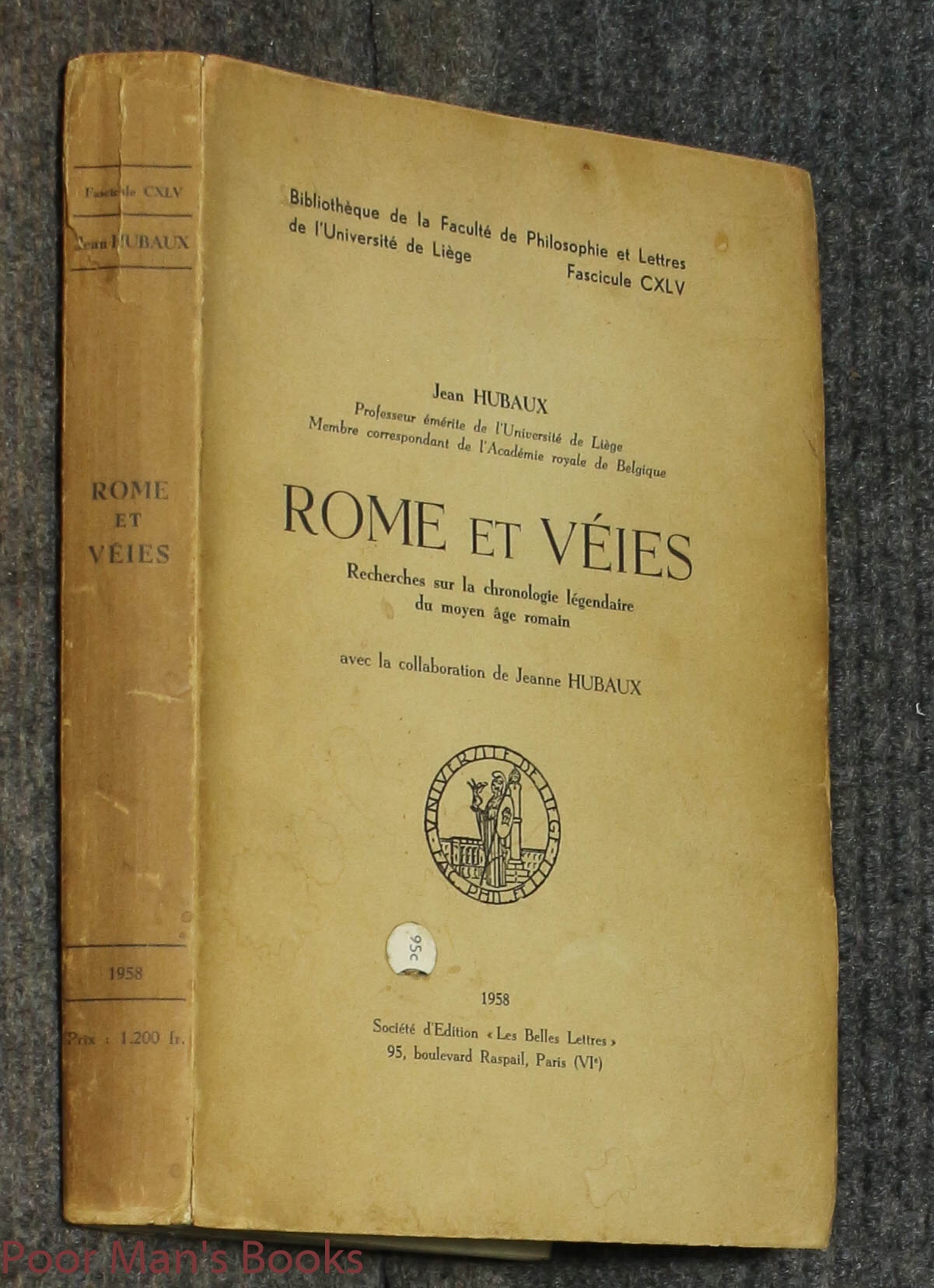 Rome Et Veies Recherches Sur La Chronologie Legendaire Du Moyen Age Romain