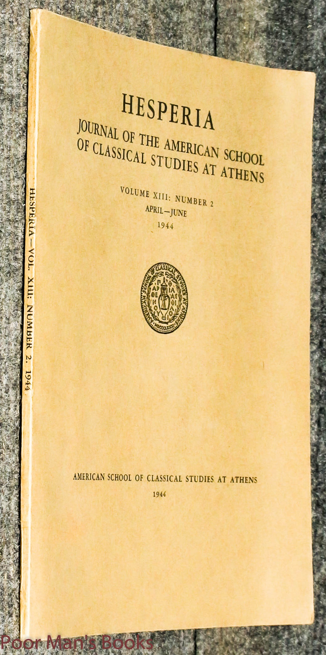 Image for Hesperia, The Journal Of The American School Of Classical Studies At Athens