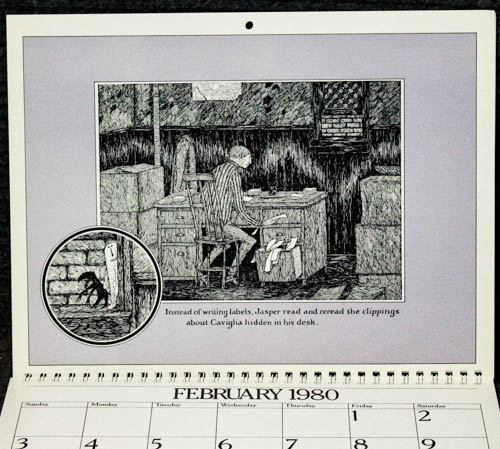 Gorey Endings 1980 Calendar Signed With Original Envelope