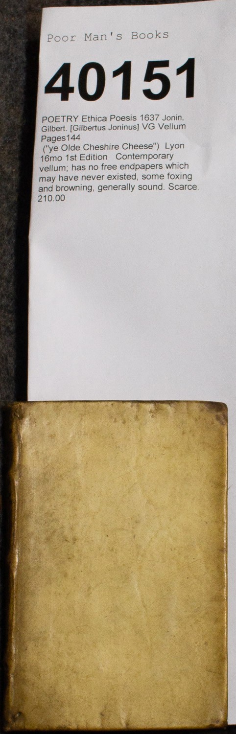 Image for Ethica Poesis 1637