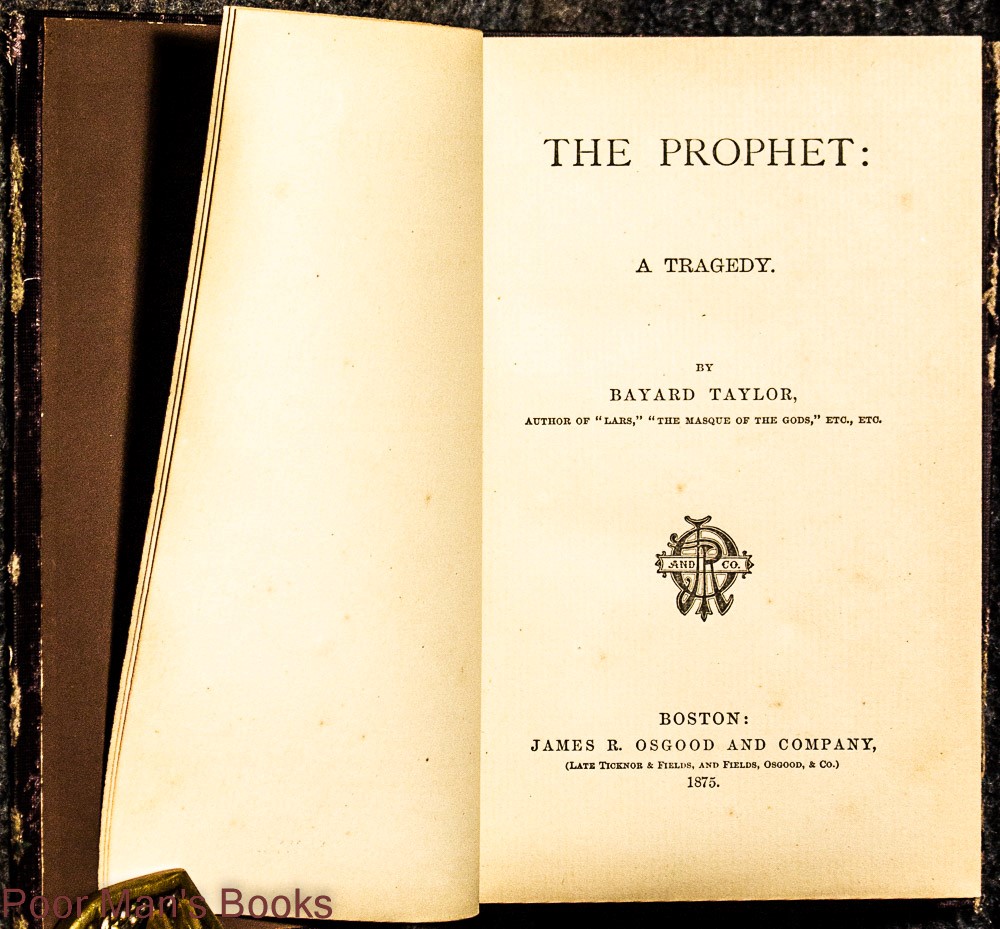 Image for The Prophet: A Tragedy
