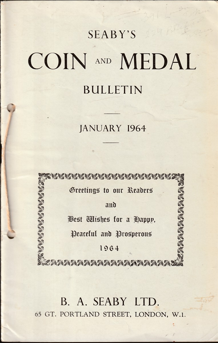 SEABY, PETER (EDIT). - Seaby's Coin and Medal Bulletin 1964