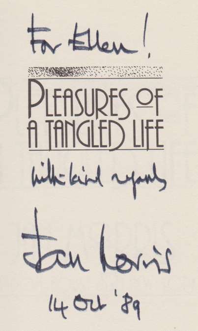 Image for PLEASURES OF A TANGLED LIFE