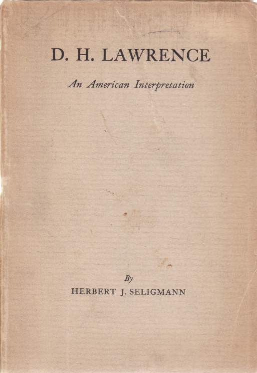 Image for D. H. LAWRENCE An American Interpretation