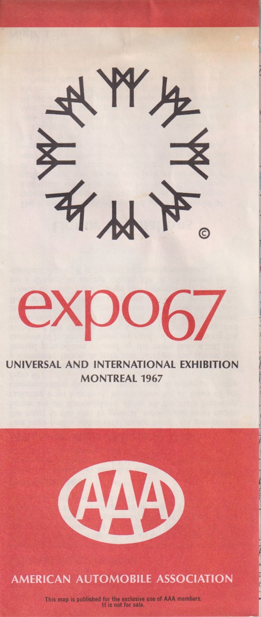 Image for EXPO 67, COLOR MAP Universal and International Exhibition Montreal 1967 EXPO 67, COLOR MAP Universal and International Exhibition Montreal 1967