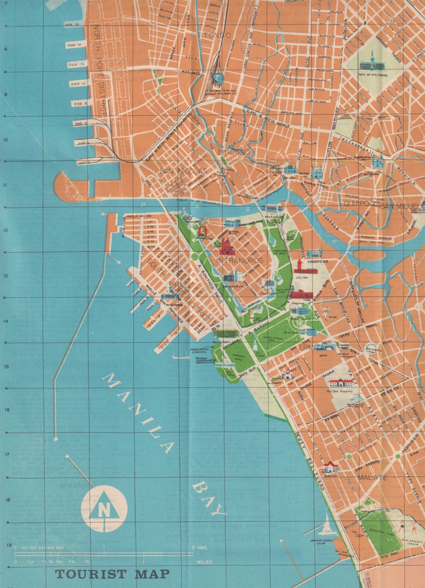 Image for TOURIST MAP. CITY OF MANILA TOURIST MAP. CITY OF MANILA