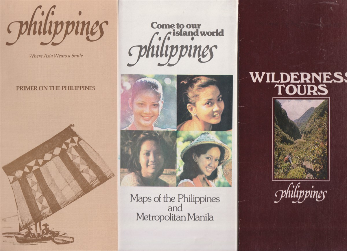 Image for LOT OF 3 TRAVEL BROCHURES ON THE PHILIPPINES; Primer on the Philippines, Come to Our Island World, Maps of the Philippines, Wilderness Tours LOT OF 3 TRAVEL BROCHURES ON THE PHILIPPINES; Primer on the Philippines, Come to Our Island World, Maps of the Philippines, Wilderness Tours