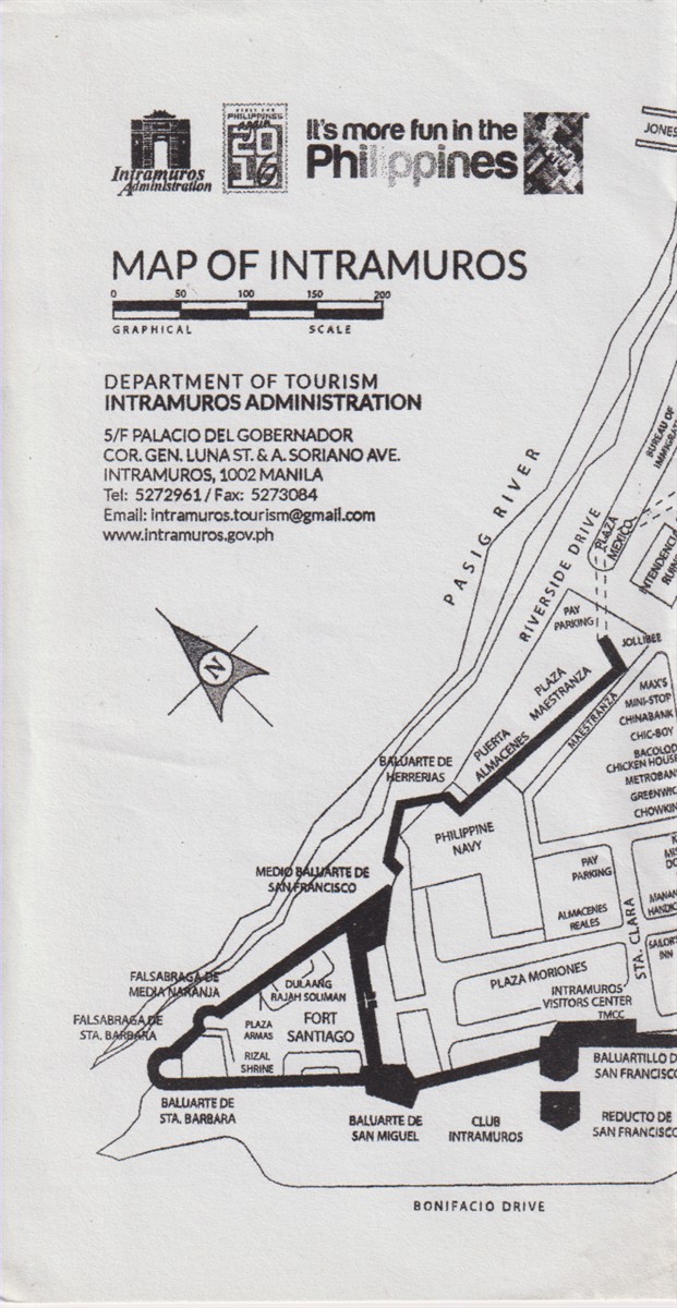 MAP OF INTRAMUROS