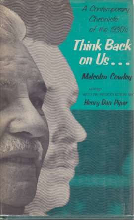Image for THINK BACK ON US... A Contemporary Chronicle of the 1930's