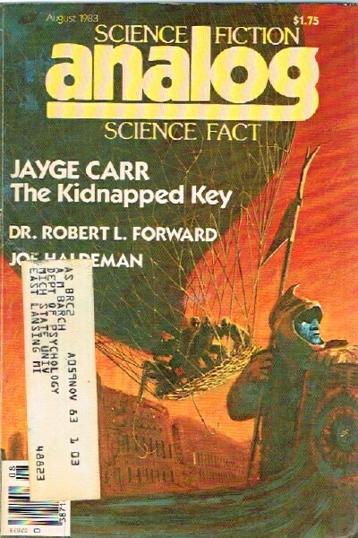 SCHMIDT, STANLEY (ED); JAYGE CARR; DR. ROBERT L. FORWARD; JOE HALDEMAN - Analog: Science Fiction/Science Fact (Vol. CIII, No. 8, August 1983)