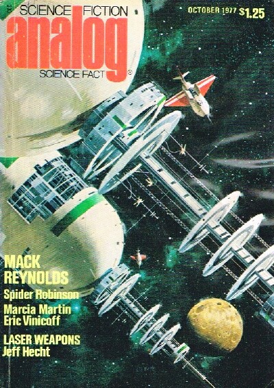 BOVA, BEN (ED); MACK REYNOLDS; SPIDER ROBINSON; MARCIA MARTIN; ERIC VINICOFF - Analog: Science Fiction/Science Fact (Vol. XCVII, No. 10, October 1977)