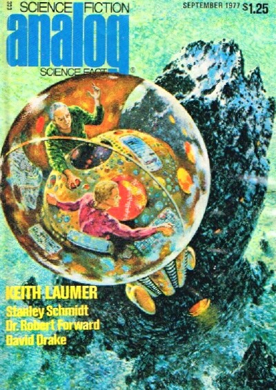 BOVA, BEN (ED); KEITH LAUMER; STANLEY SCHMIDT; ROBERT FORWARD; DAVID DRAKE - Analog: Science Fiction/Science Fact (Vol. XCVII, No. 9, September 1977)