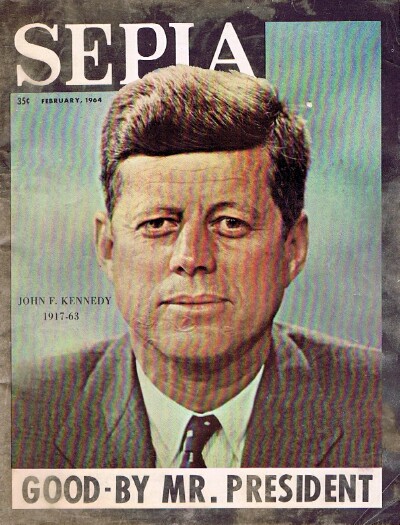  - Sepia Magazine (Vol. 13, No. 2, February 1964): John F. Kennedy 1917-1963