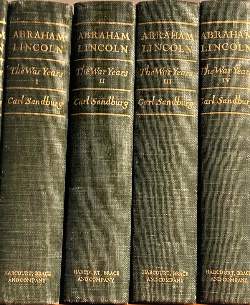 SANDBURG, CARL - Abraham Lincoln: The War Years (Four Volumes, Complete)