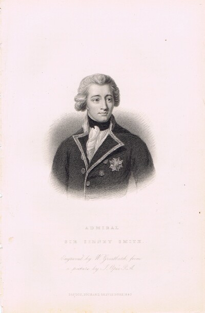 JUNOT, MADAME LAURE, DUCHESSE D'ABRANTES - Admiral Sir Sidney Smith (Steel Engraving)