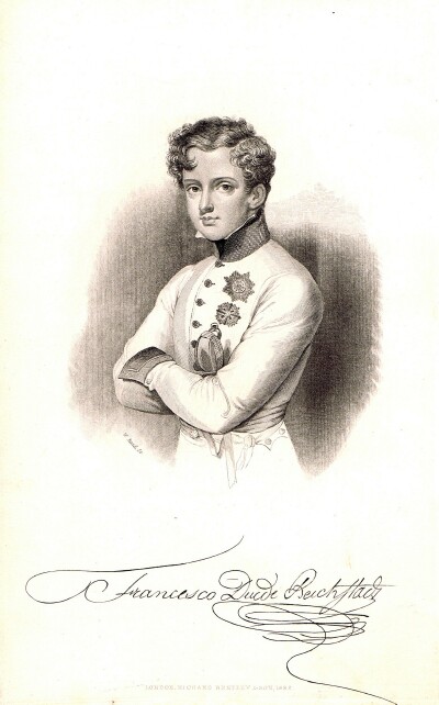 JUNOT, MADAME LAURE, DUCHESSE D'ABRANTES - Napolon Franois Charles Joseph Bonaparte, Prince Imperial, King of Rome, Prince of Parma, Duke of Reichstadt (Steel Engraving)