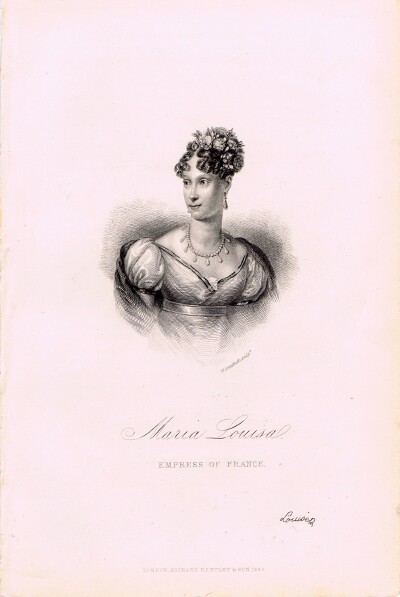 JUNOT, MADAME LAURE, DUCHESSE D'ABRANTES - Maria Louisa, Empress of France (Steel Engraving)