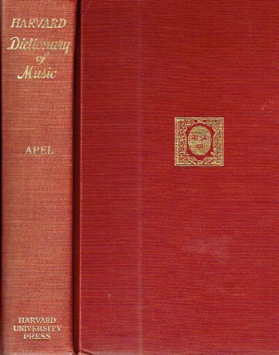 APEL, WILLI - Harvard Dictionary of Music