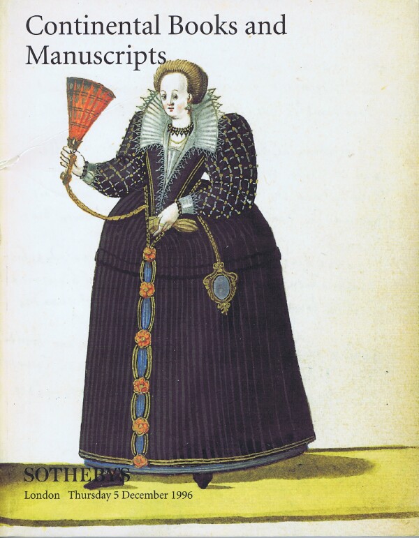 SOTHEBY'S - Continental Books and Manuscripts (London, 5 December 1996)