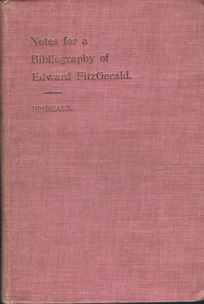 Notes for a Bibliography of Edward FitzGerald