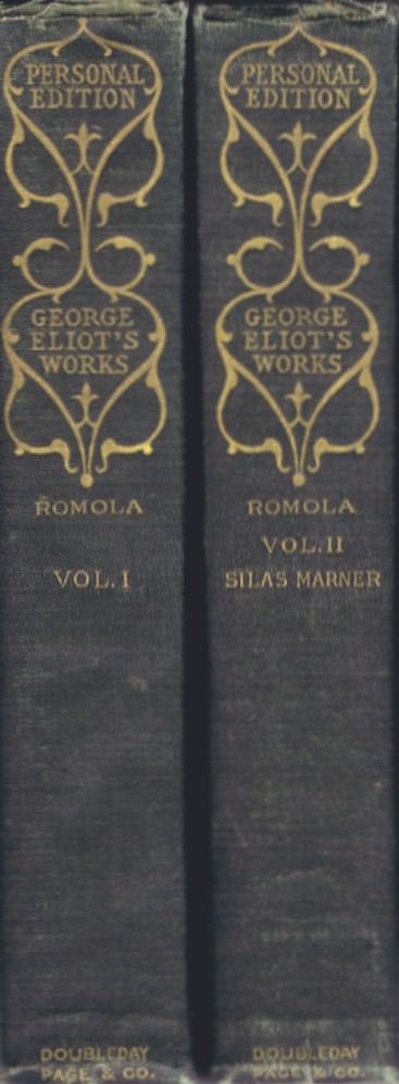 ELIOT, GEORGE - Romola and Silas Marner (Two Volumes, Complete)