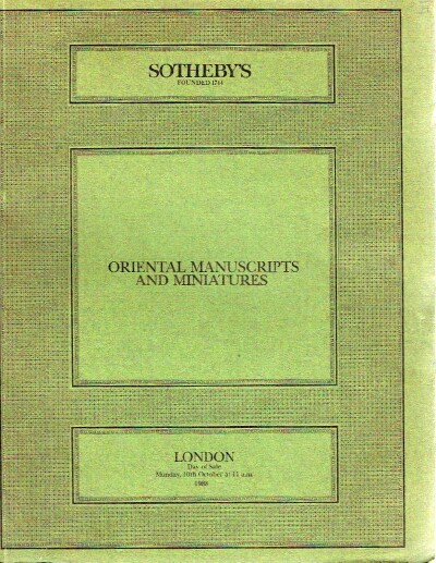  - Sotheby's Oriental Manuscripts and Miniatures