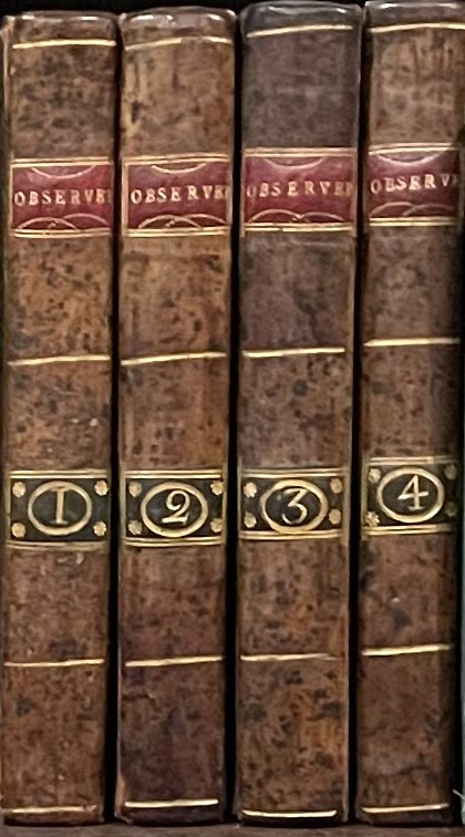 The Observer: Being a Collection of Moral, Literary and Familiar Essays (Four Volumes, Complete)