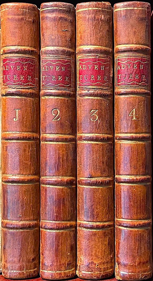 HAWKESWORTH, JOHN (ED); SAMUEL JOHNSON; ET AL. - The Adventurer (Four Volumes, Complete)