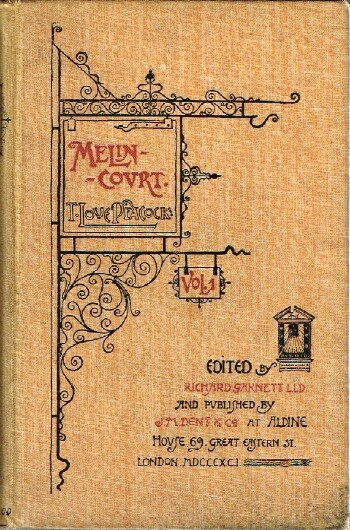 PEACOCK, T. LOVE - Melincourt (Volume One of Two Only)