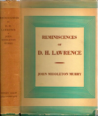 MURRY, JOHN MIDDLETON - Reminiscences of D.H. Lawrence
