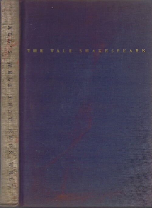 SHAKESPEARE, WILLIAM - All's Well That Ends Well