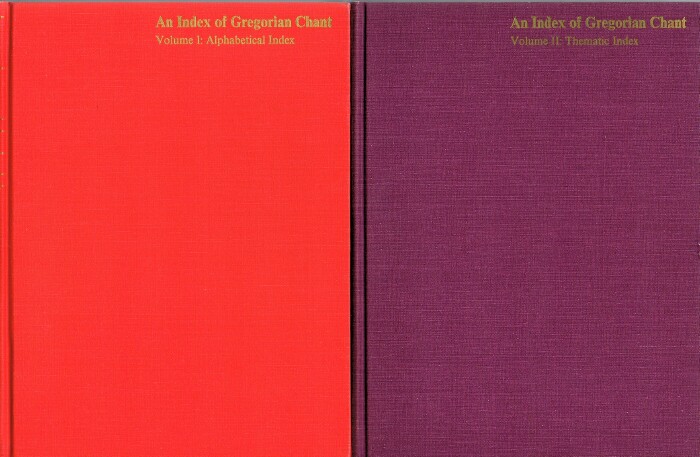 BRYDEN, JOHN R.; DAVID G. HUGHES (EDS) - An Index of Gregorian Chant (Two Volumes, Complete)