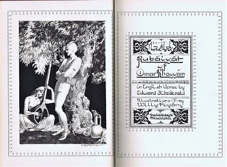 KHAYYAM, OMAR; EDWARD FITZGERALD (TRANS) - Rubaiyat of Omar Khayyam in English Verse by Edward Fitzgerald with Illustrations by Willy Pogany