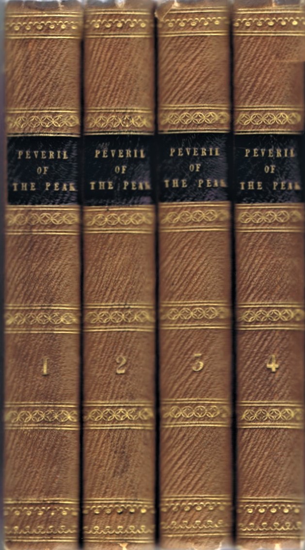 SCOTT, SIR WALTER - Peveril of the Peak (First Edition, Four Volumes, Complete)