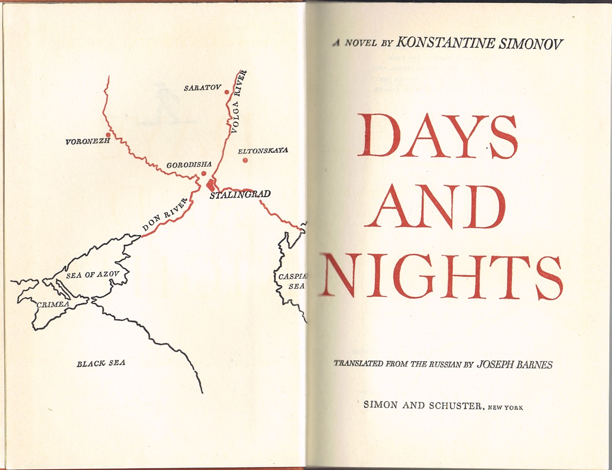 SIMONOV, KONSTANTINE - Days and Nights